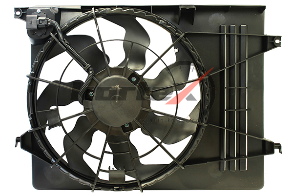 Вентилятор радиатора HYUNDAI iX35/KIA SPORTAGE III 10- тип Halla (с кожухом)